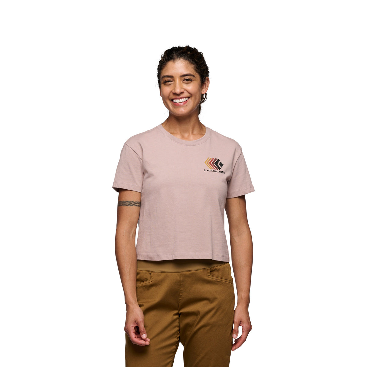 Women's Faded Crop Short Sleeve Tee