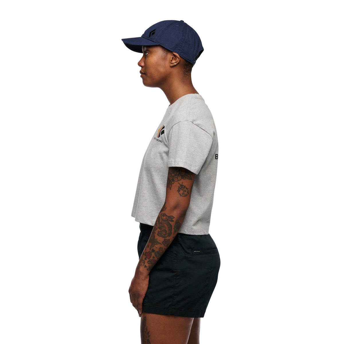 Women's Faded Crop Short Sleeve Tee