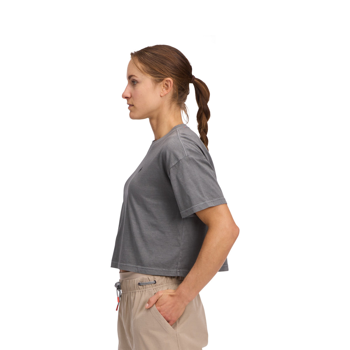 Women's Diamond Crop Short Sleeve Tee
