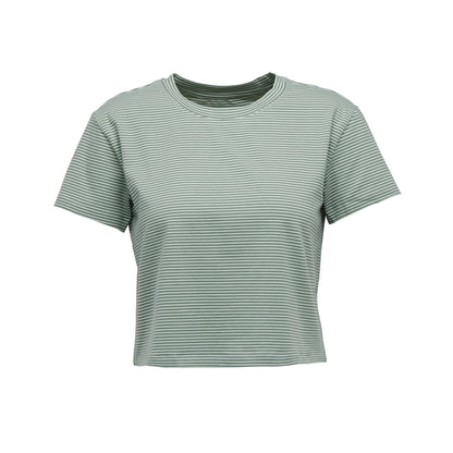 Women's BD Stripe Crop Short Sleeve Tee